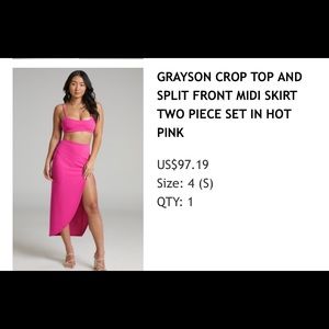 HOT PINK 2 piece set BRAND NEW WITH TAGS